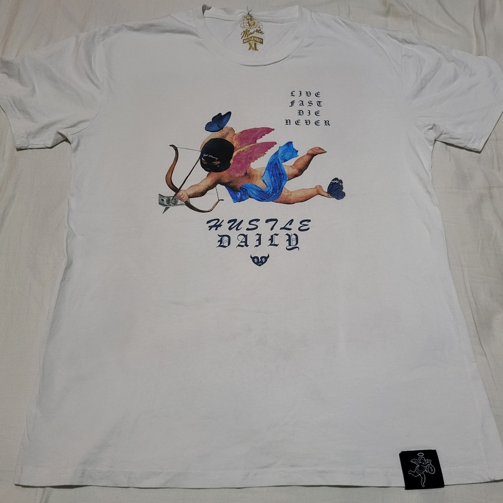White Graphic Kids T-Shirt